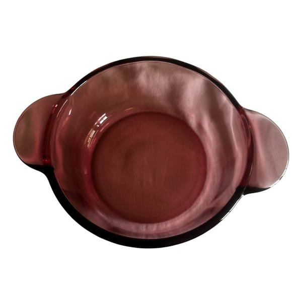CORNING VISION USA CRANBERRY 1Q CASSEROLE 1174 - Picture 1 of 8
